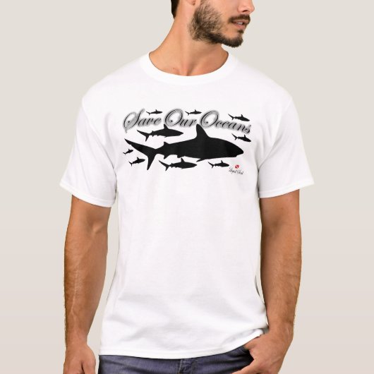 Camiseta - Save Our Oceans - Tubarão de Recife T-shirt (Voorkant)