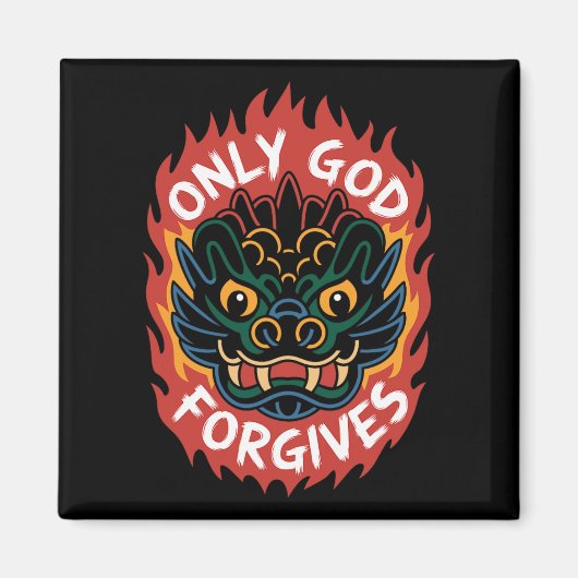 Camiseta Sólo Dios Perdona1 Magneet (Voorkant)