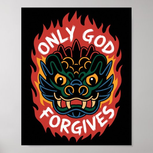 Camiseta Sólo Dios Perdona1 Poster (Voorkant)