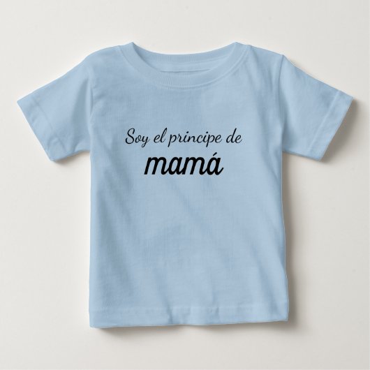Camiseta soy el principe de mamá (Voorkant)
