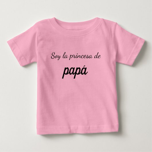 Camiseta soy la princesa de papá (Voorkant)