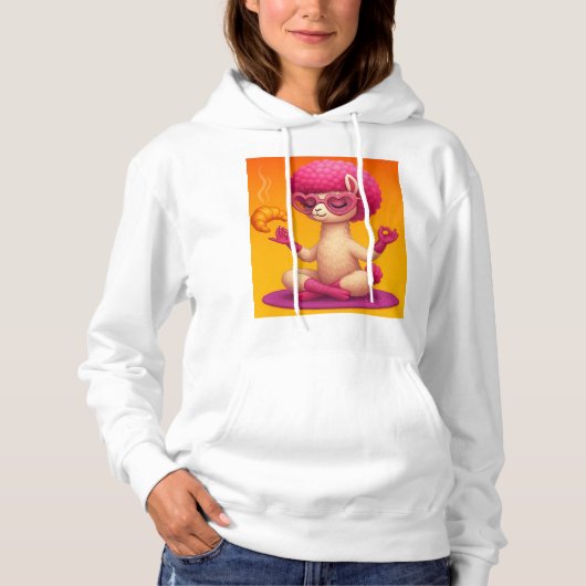 Camiseta sudadera Llama Zen Hoodie (Voorkant)