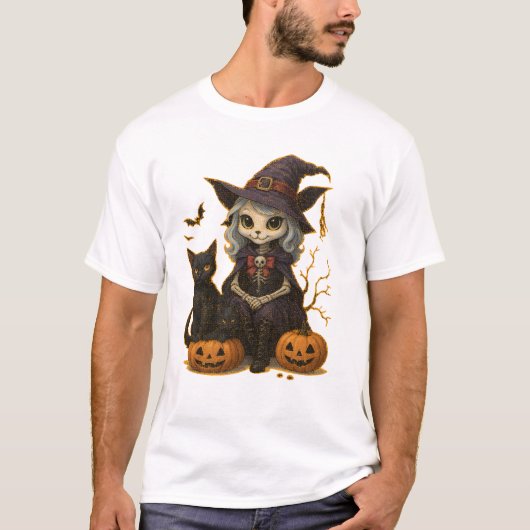 Camiseta (T-shirt) Bruxa dos Gatos T-shirt (Voorkant)