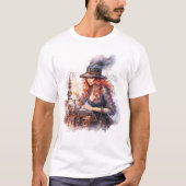 Camiseta (T-shirt) Halloween Steampunk T-shirt (Voorkant)