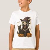 Camiseta (T-shirt) Infantil Bruxa dos Gatos T-shirt (Voorkant)