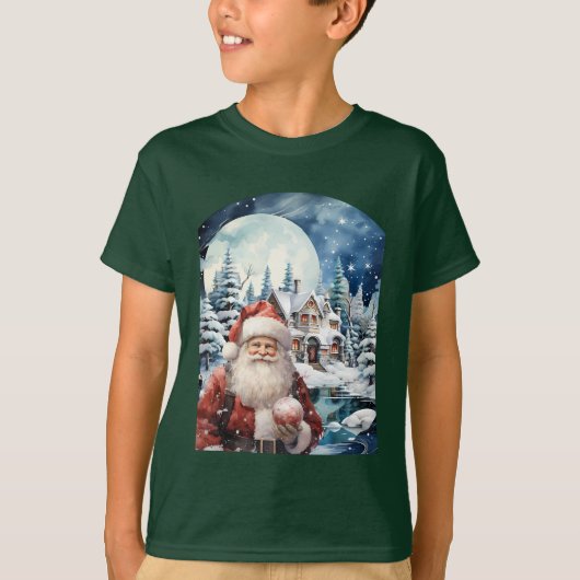 Camiseta (T-shirt) Infantil Noite do Papai Noel T-shirt (Voorkant)