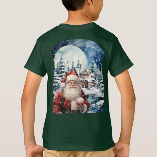 Camiseta (T-shirt) Infantil Noite do Papai Noel T-shirt (Achterkant)