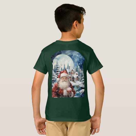 Camiseta (T-shirt) Infantil Noite do Papai Noel T-shirt (Achterkant volledig)