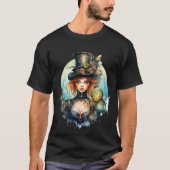 Camiseta (T-shirt) Olhar do Tempo Steampunk T-shirt (Voorkant)