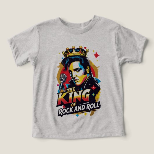Camiseta  The King of Rock and Roll (Design voorkant)