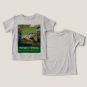 Camiseta Tri-blend para Bebês Via Pantanal Fashion (Ontwerp Voorkant & Achterkant)