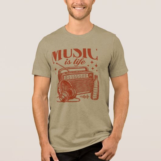 camiseta Tri-Blend shirt (Voorkant)
