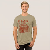camiseta Tri-Blend shirt (Voorkant volledig)