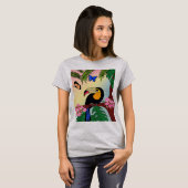 camiseta Tucano tropical e borboletas T-shirt (Voorkant volledig)