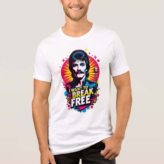 Camiseta unisex I Want to Break Free Tri-Blend Shirt (Voorkant)