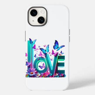 Camiseta Vibrant Love and Butterflies – Colorful F Case-Mate iPhone 14 Hoesje