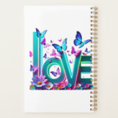 Camiseta Vibrant Love and Butterflies – Colorful F Planner (Achterkant)