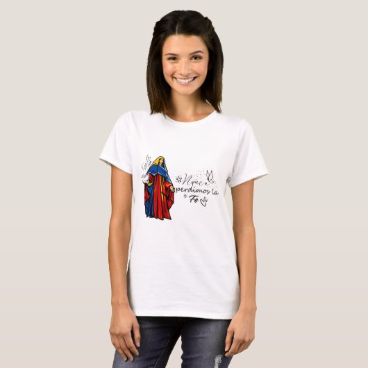 Camiseta Virgen de la Paz – Venezuela ve T-shirt (Voorkant volledig)