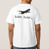 Camiseta Voar, Voar... Subir, Subir... - MaR 2010 T-shirt (Achterkant)