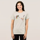 Camiseta Voo do Beija-Flor (desenho autoral) Tri-Blend Shirt (Voorkant volledig)