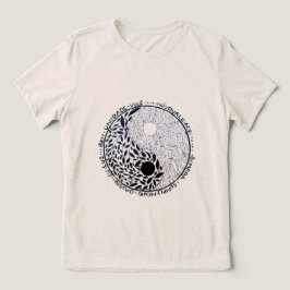 Camiseta Yin Yang Equilíbrio (desenho autoral) Tri-Blend Shirt