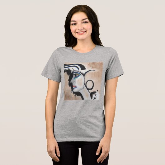 Camiseta Zodíaco Capricórnio Tri-Blend Shirt (Voorkant volledig)