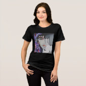 Camiseta Zodíaco Escorpião (desenho autoral) Tri-Blend Shirt (Voorkant volledig)