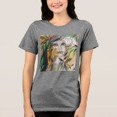 Camiseta Zodíaco Virgem (desenho autoral) Tri-Blend Shirt (Voorkant)