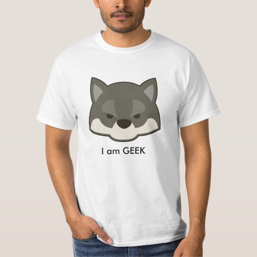 Camiseta zorro I am Geek T-shirt (Voorkant)