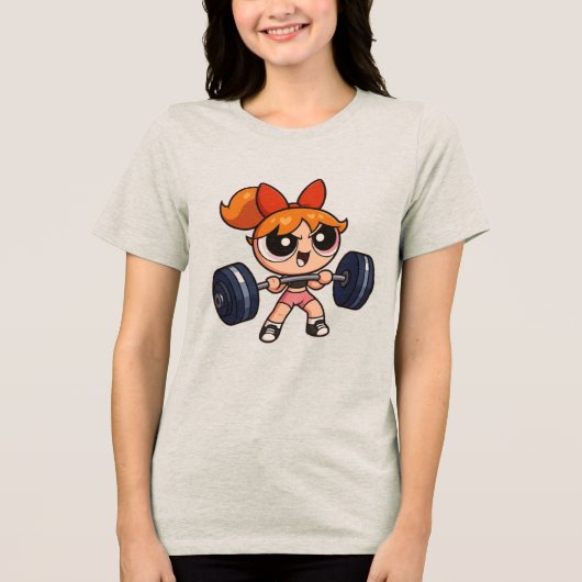 Camisetas Academia - Meninas super poderosas Tri-Blend Shirt (Voorkant)