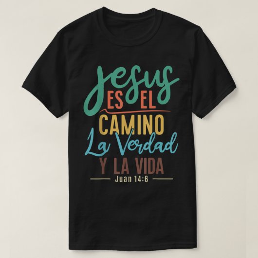 Camisetas Cristianas en espanol Con Frases Biblia T-shirt (Design voorkant)