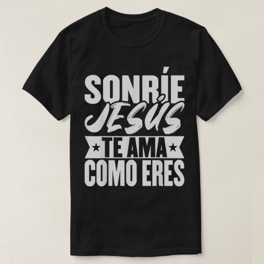 Camisetas Cristianas En Espanol Frases Biblia Jess T-shirt (Design voorkant)