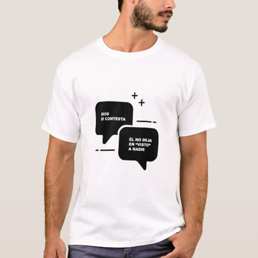 Camisetas Cristianas Modernas Dios Si Contesta T-shirt (Voorkant)