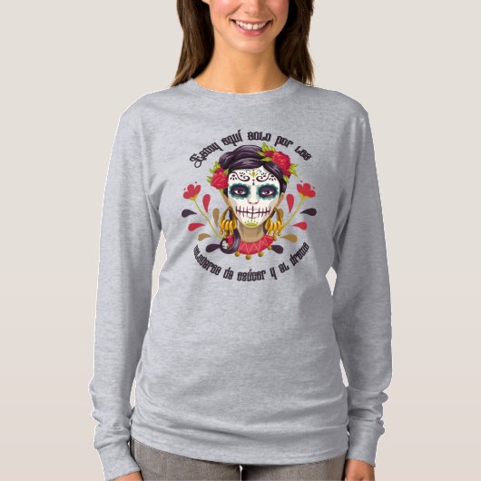 Camisetas de Catrina para Halloween T-shirt (Voorkant)
