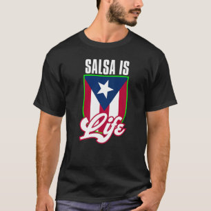 Camisetas de Salsa Mujer Salsa de Puerto Rico Bori T-shirt