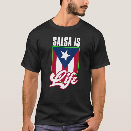 Camisetas de Salsa Mujer Salsa de Puerto Rico Bori T-shirt (Voorkant)