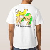 Camisetas Masculinas com desenhos de Capoeira T-shirt (Achterkant)