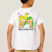 Camisetas para crianças com desenhos de capoeira t-shirt (Achterkant)