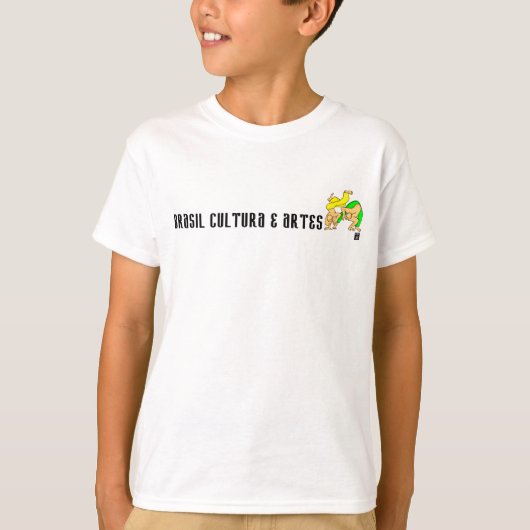 Camisetas para crianças com desenhos de capoeira t-shirt (Voorkant)