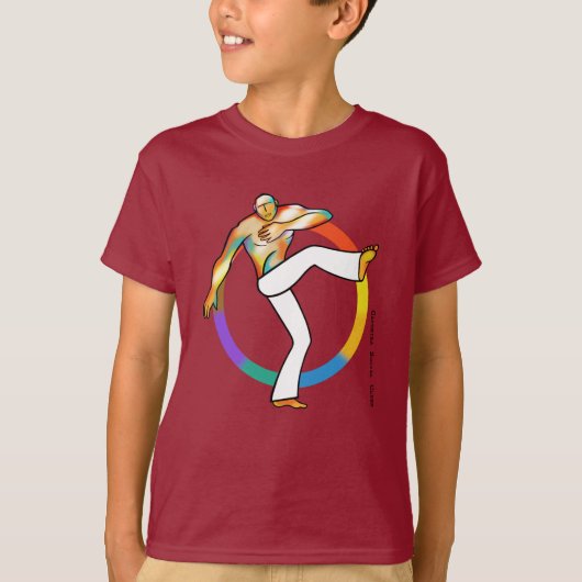 Camisetas para crianças com desenhos de capoeira t-shirt (Voorkant)