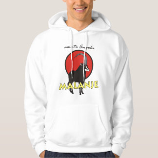 camisola com capucho - amo-te Angola - Malanje Hoodie