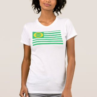 Camisole voor de dames die de vlag van een ecologi t-shirt