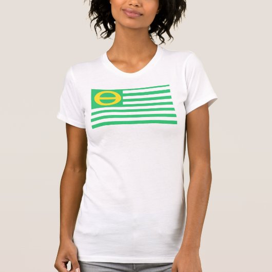 Camisole voor de dames die de vlag van een ecologi t-shirt (Voorkant)
