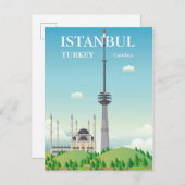Camlica Tower | Istanbul, Turkije Briefkaart (Voorkant / Achterkant)