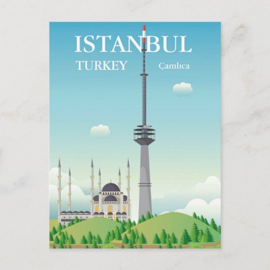 Camlica Tower | Istanbul, Turkije Briefkaart (Voorkant)