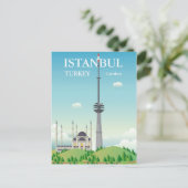 Camlica Tower | Istanbul, Turkije Briefkaart (Staand voorkant)