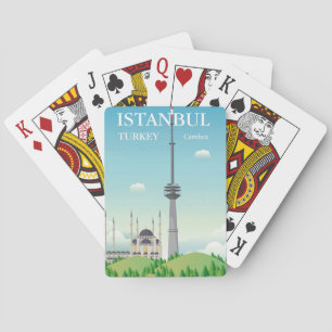 Camlica Tower   Istanbul, Turkije Pokerkaarten