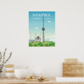 Camlica Tower | Istanbul, Turkije Poster (Keuken)