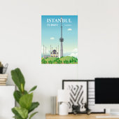 Camlica Tower | Istanbul, Turkije Poster (Thuiskantoor)