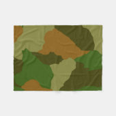 Cammo, camoflauge, jagersodee, leger, fleece deken (Voorkant (Horizontaal))
